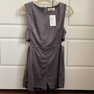 Suede Grey Romper